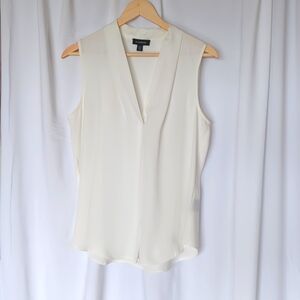 Le Chateau - white business sleeveless blouse - size M